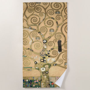 Gustav Klimt - Der Lebensbaum, Stoclet-Fries Strandtuch