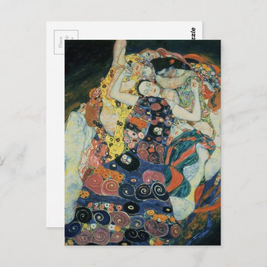 Gustav Klimt : "Der Maiden" Postkarte (Vorne/Hinten)