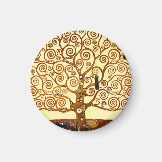Gustav Klimt Der Mensch und die Weintrauben Magnet (Vorne)