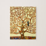 Gustav Klimt Der Mensch und die Weintrauben Puzzle<br><div class="desc">Gustav Klimt der Baum des Lebens Kunst Jigsaw Puzzle.</div>