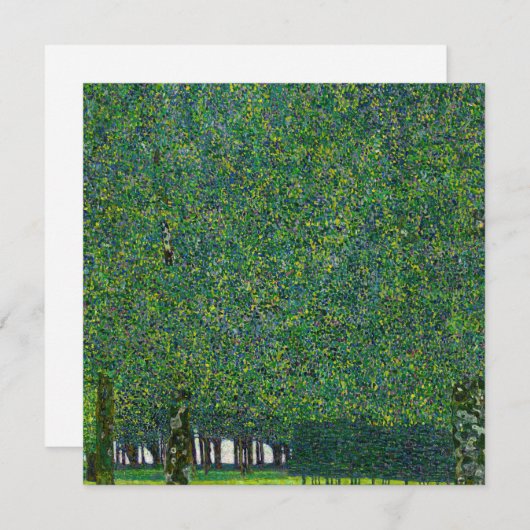 Gustav Klimt - Der Park Einladung (Vorne/Hinten)