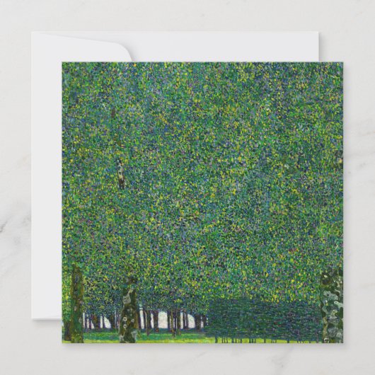 Gustav Klimt - Der Park Einladung (Vorderseite)