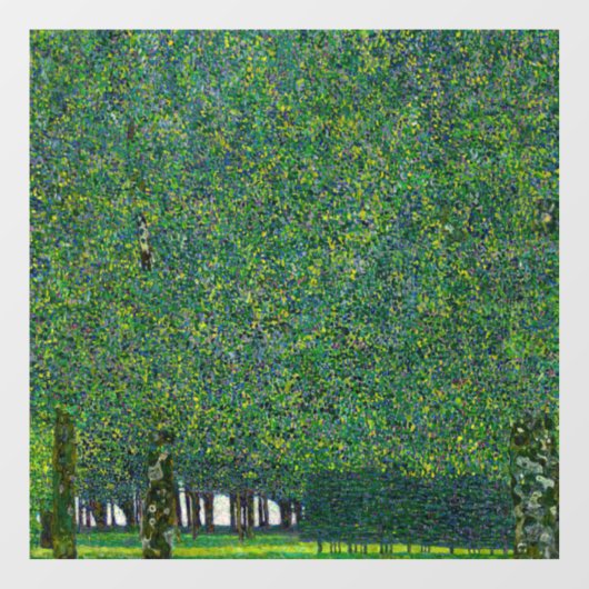 Gustav Klimt - Der Park Fensteraufkleber (Blatt)