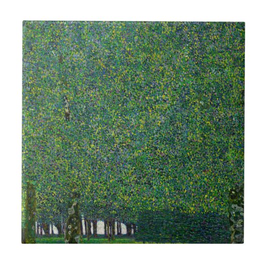 Gustav Klimt - Der Park Fliese (Vorderseite)
