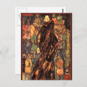 Gustav Klimt - der Polecat Fur Postkarte (Vorne/Hinten)