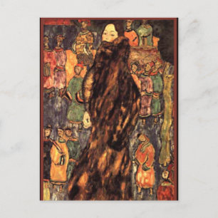 Gustav Klimt - der Polecat Fur Postkarte