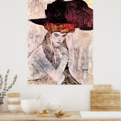 Gustav Klimt, der Schwarze Hütte Poster (Küche)