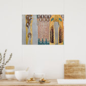 Gustav Klimt - Die Beethoven-Frieze, Details Poster (Küche)