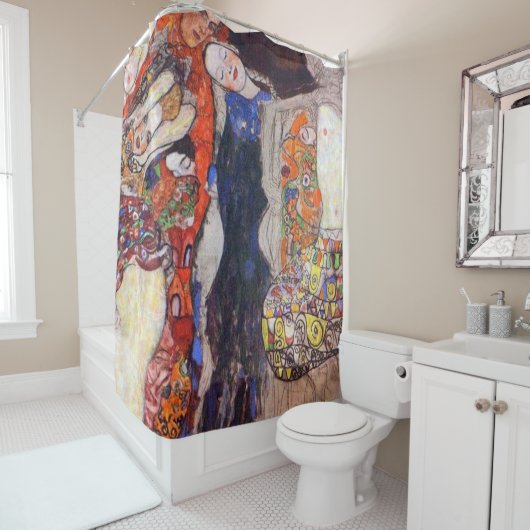 Gustav Klimt - Die Brücke Duschvorhang (Beispiel)