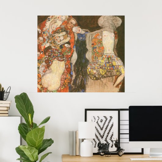 Gustav Klimt - Die Brücke Poster (Heimbüro)