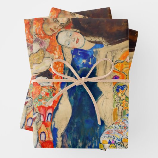 Gustav Klimt - Die Brücke (unvollendet) Geschenkpapier Set (Beispiel)