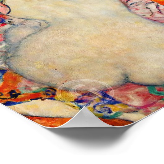 Gustav Klimt - Die Brücke (unvollendet) Poster (Ecke)