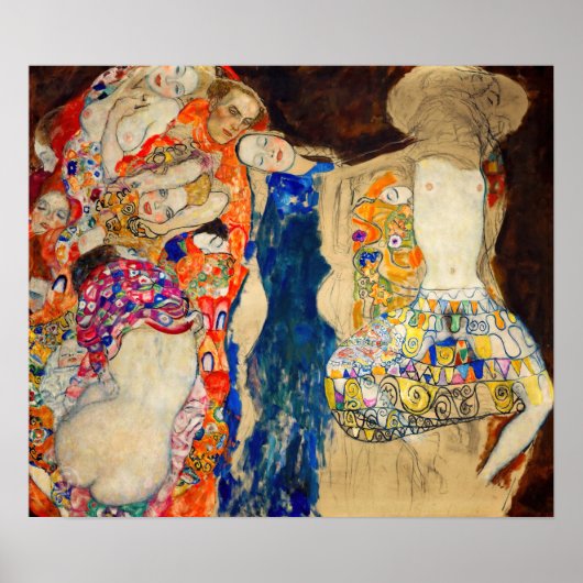 Gustav Klimt - Die Brücke (unvollendet) Poster (Vorne)