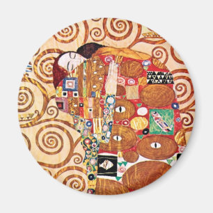 Gustav Klimt - Die Embrace - Kunstmalerei Magnet