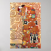 Gustav Klimt - Die Embrace - Kunstmalerei Poster (Vorne)