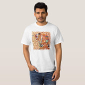 Gustav Klimt - Die Embrace - Kunstmalerei T-Shirt (Vorne ganz)