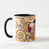 Gustav Klimt - Die Embrace - Kunstmalerei Tasse (Links)