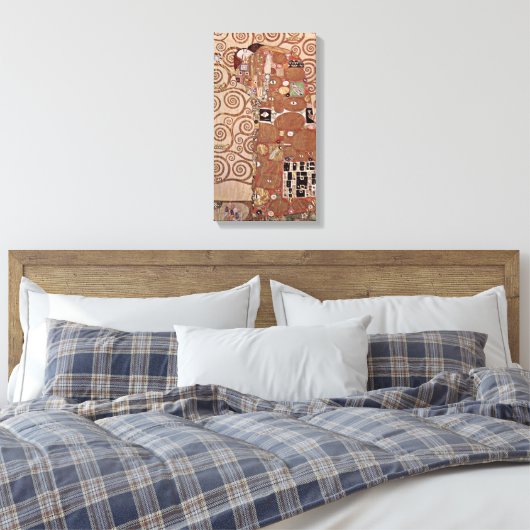 Gustav Klimt - Die Embrace Leinwanddruck (Insitu (Schlafzimmer))