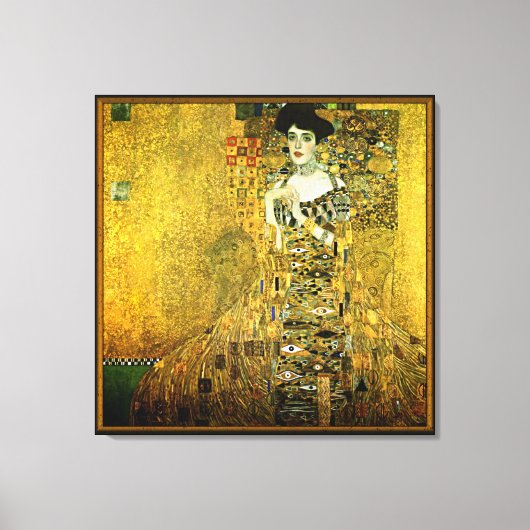 Gustav Klimt die goldene Dame auf Tuch Leinwanddruck (Vorderseite)