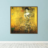 Gustav Klimt die goldene Dame auf Tuch Leinwanddruck (Insitu (Holzboden))