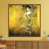 Gustav Klimt die goldene Dame auf Tuch Leinwanddruck (Insitu (Wohnzimmer))