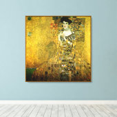 Gustav Klimt die goldene Dame auf Tuch Leinwanddruck (Insitu (Holzboden))