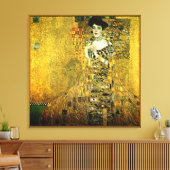 Gustav Klimt die goldene Dame auf Tuch Leinwanddruck (Insitu (Wohnzimmer))