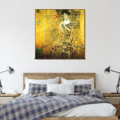 Gustav Klimt die goldene Dame auf Tuch Leinwanddruck (Insitu (Schlafzimmer))