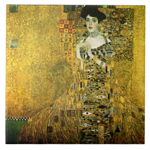 Gustav Klimt die goldene Dame Ceramics Fliese