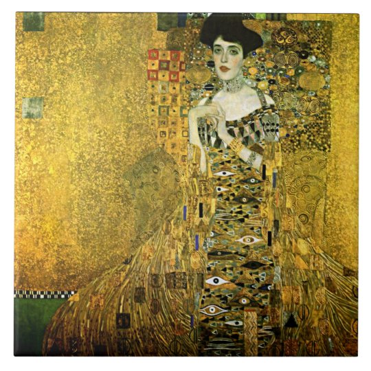 Gustav Klimt Die Goldene Dame Ceramics Fliese Zazzle De