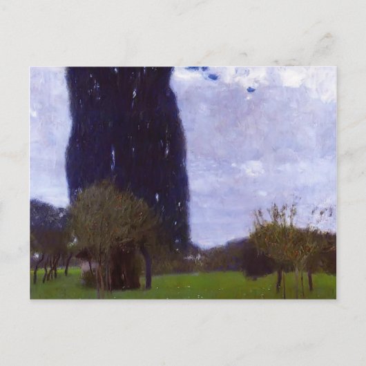 Gustav Klimt - Die großen Poplar-Bäume II Postkarte (Vorderseite)