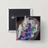 Gustav Klimt - Die Jungfrau Button (Vorne & Hinten)