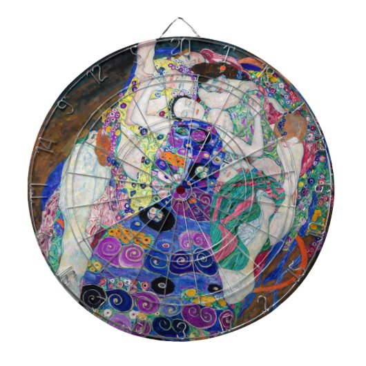 Gustav Klimt - Die Jungfrau Dartscheibe (vorne)