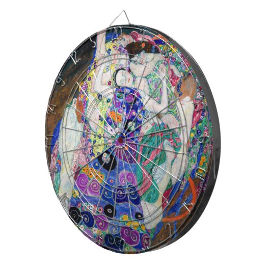 Gustav Klimt - Die Jungfrau Dartscheibe (Vorderseite rechts)