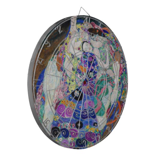 Gustav Klimt - Die Jungfrau Dartscheibe (Vorderseite Links)