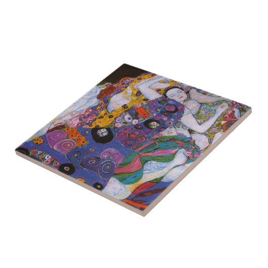 Gustav Klimt - Die Jungfrau Fliese (Seite)