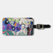 Gustav Klimt - Die Jungfrau Gepäckanhänger (Vorderseite horizontal)