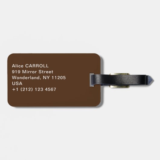 Gustav Klimt - Die Jungfrau Gepäckanhänger (Rückseite horizontal)