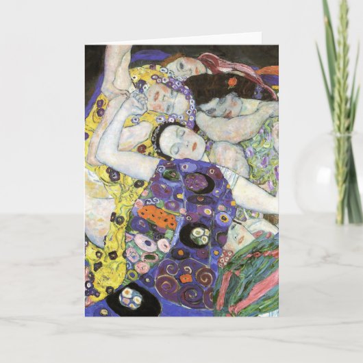 Gustav Klimt ~ Die Jungfrau Karte (Vorderseite)