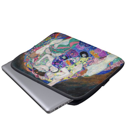 Gustav Klimt - Die Jungfrau Laptopschutzhülle (Vorne Knopf)