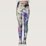 Gustav Klimt - Die Jungfrau Leggings<br><div class="desc">Die Jungfrau / Der Maiden - Gustav Klimt,  Öl auf Leinwand,  1913</div>