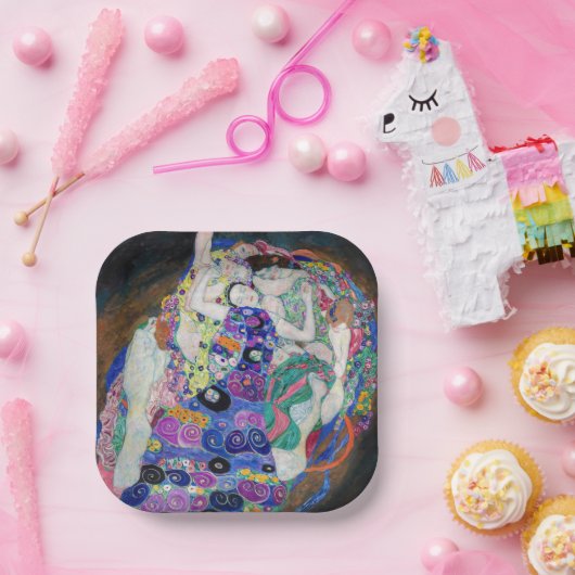 Gustav Klimt - Die Jungfrau Pappteller (Party)