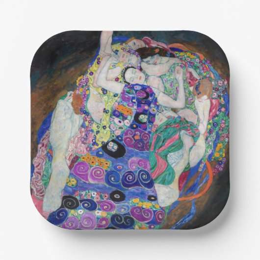 Gustav Klimt - Die Jungfrau Pappteller (Vorderseite)