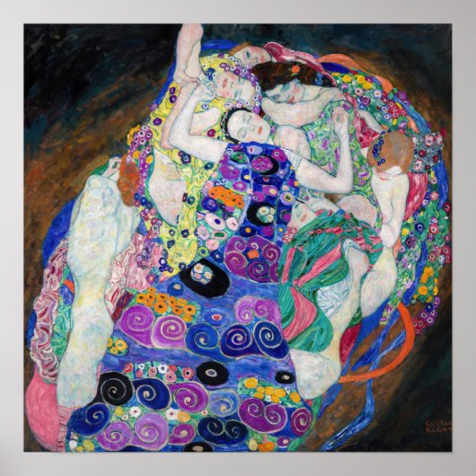 Gustav Klimt - Die Jungfrau Poster (Vorne)