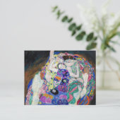 Gustav Klimt - Die Jungfrau Postkarte (Stehend Vorderseite)