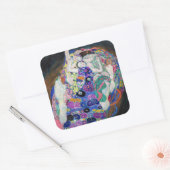 Gustav Klimt - Die Jungfrau Quadratischer Aufkleber (Umschlag)