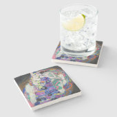 Gustav Klimt - Die Jungfrau Steinuntersetzer (Seitenansicht)