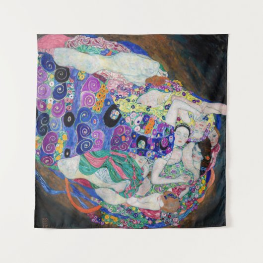 Gustav Klimt - Die Jungfrau Wandteppich (Vorderseite (Horizontal))