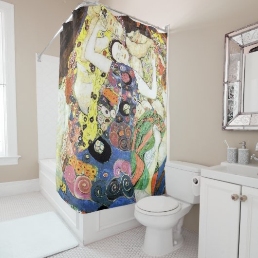 Gustav Klimt Die Jungfrauen Duschvorhang (Beispiel)