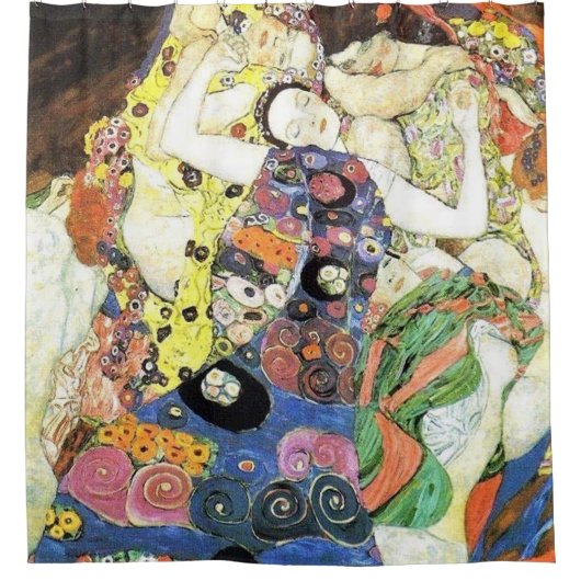 Gustav Klimt Die Jungfrauen Duschvorhang (Vorderseite)